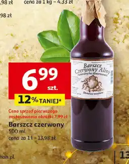 Auchan Barszcz czerwony Auchan 500ml oferta