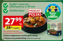 Auchan Gulasz wieprzowy wolno gotowany z mięsa rasy puławskiej Dział Samoobsługi Auchan oferta