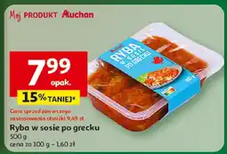 Auchan Ryba w sosie po grecku Auchan oferta