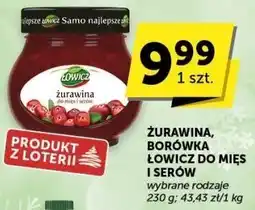 Groszek Żurawina, borówka, łowicz do mięs i serów Łowicz oferta