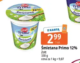E.Leclerc Śmietana Primo 12% Zott oferta