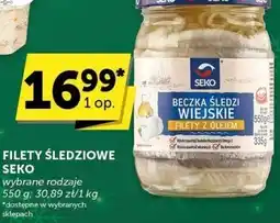 Groszek Filety śledziowe Seko Beczka Śledzi Wiejskie filety z olejem oferta