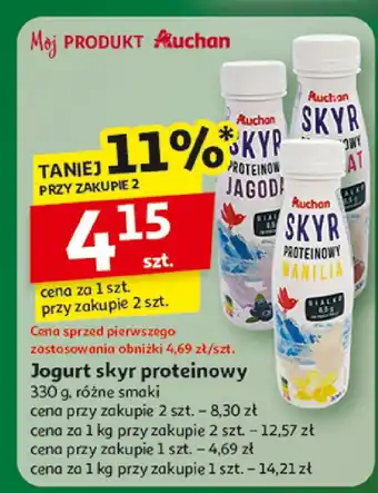 Auchan Jogurt skyr proteinowy Auchan oferta