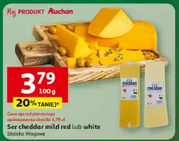Auchan Ser cheddar mild red lub white Stoisko Wagowe Auchan oferta