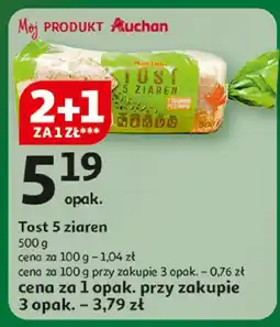 Auchan Tost 5 ziaren Auchan oferta
