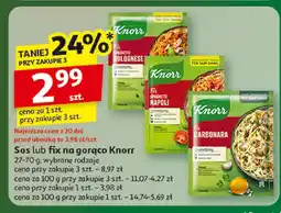 Auchan Sos lub fix na gorąco Knorr oferta