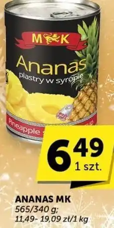Groszek Ananas MK plastry w syropie oferta