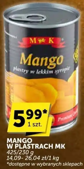 Mango w plastrach MK