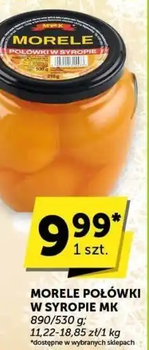 ABC Morele połówki w syropie MK oferta