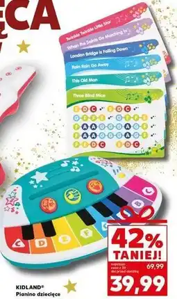 Kaufland Pianino dziecięce Kidland oferta
