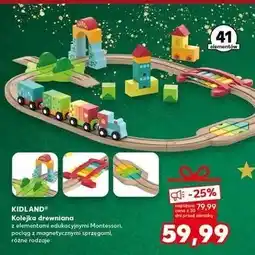 Kaufland Kolejka drewniana 41 el. Kidland oferta