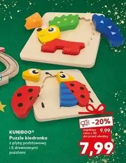 Kaufland Moje pierwsze puzzle drewniane biedronka Kuniboo oferta