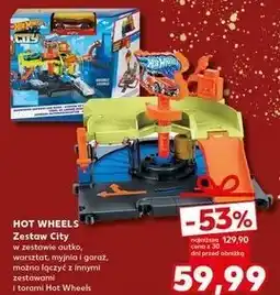 Kaufland Zestaw city warsztat myjnia i garaż Hot Wheels oferta