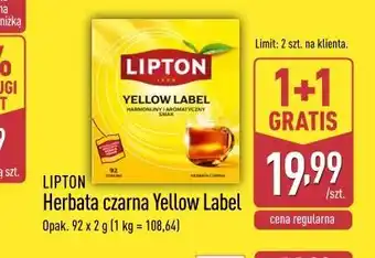 ALDI Herbata czarna Yellow Label oferta