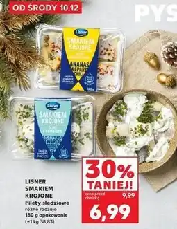 Kaufland Śledzie smakiem krojone z twarożkiem Lisner oferta