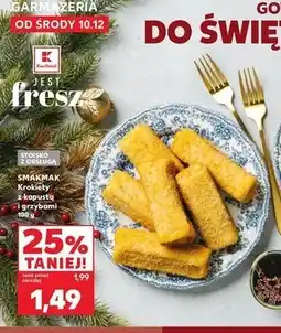 Kaufland Krokiety z kapustą i grzybami Smak Mak oferta