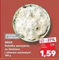Kaufland Sałatka warzywna ze śledziem i selerem Dega oferta