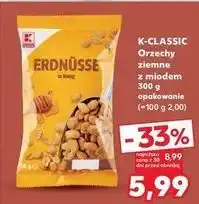 Kaufland Orzechy ziemne z miodem K-Classic oferta