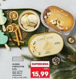 Kaufland Lody tiramisu Algida Carte D'or Les Desserts oferta