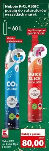 Kaufland Nabój CO2 lub Quick Click z gazem oferta