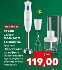 Kaufland Zestaw MQ10.202M z blenderem ręcznym i końcówkami do ubijania Braun oferta