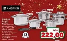 Kaufland Komplet garnków ze stali nierdzewnej Ambition oferta