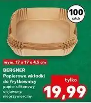 Kaufland Papierowe wkładki do frytkownicy wym. 17 x 17 x 4,5 cm Bergner oferta