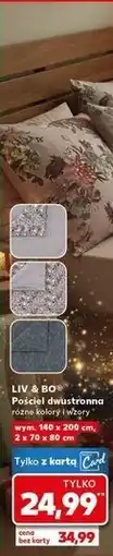 Kaufland Pościel dwustronna wym. 140 x 200 cm, 2 x 70 x 80 cm LIV & BO oferta