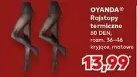 Kaufland Rajstopy termiczne 80 DEN, rozm 36-46 Oyanda oferta