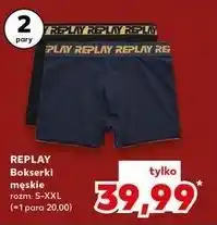 Kaufland Bokserki męskie rozm. S-XXL Replay oferta