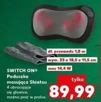 Kaufland Poduszka masująca Shiatsu wym. 33 x 18,5 x 11,5 cm Switch On oferta