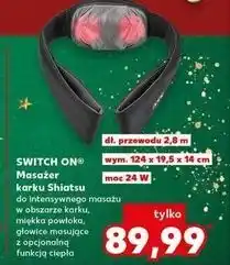 Kaufland Masażer karku Shiatsu wym. 124 x 19,5 x 14 cm Switch On oferta