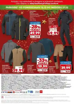 Kaufland Kurtka Softshell męska rozm. 48-62 Parkside oferta