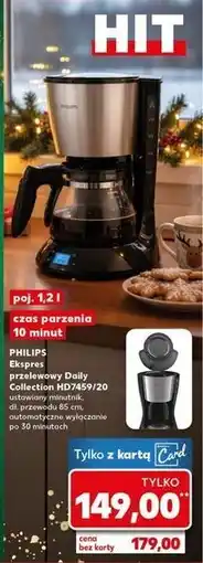 Kaufland Ekspres przelewowy hd7459/20 Philips oferta
