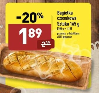 ALDI Bagietka czosnkowa 165g oferta