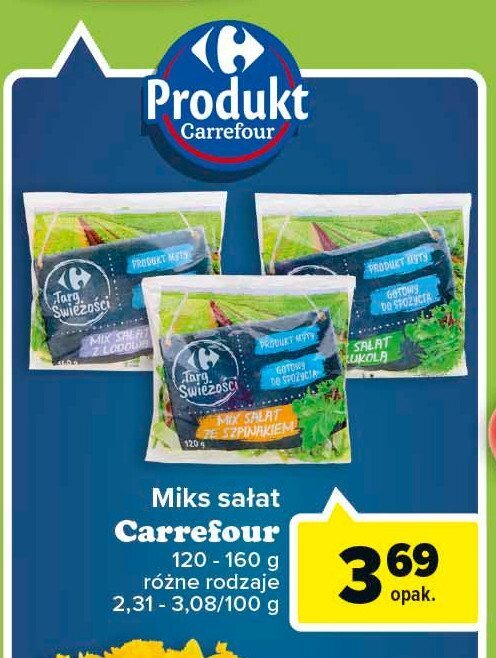 Carrefour Market Mix sałat z rukolą 1 SZT 120 G oferta