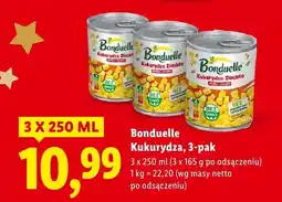 Lidl Kukurydza Bonduelle Kukurydza, 3-pak oferta