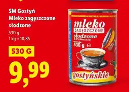 Lidl Mleko zagęszczone słodzone SM Gostyń oferta