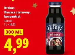 Lidl Barszcz Krakus czerwony, koncentrat oferta