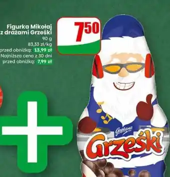 Figurka czekoladowa Mikołaj z drażami Grzeski