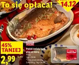 Lidl Polski świeży karp oferta