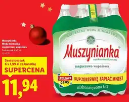 Lidl Muszynianka, woda mineralna magnezowo-wapniowa oferta