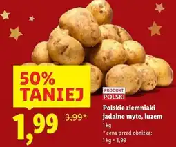 Lidl Polskie ziemniaki jadalne myte, luzem oferta