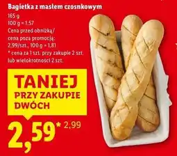 Lidl Bagietka z masłem czosnkowym oferta