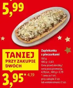 Lidl Zapiekanka z pieczarkami oferta