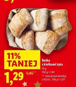 Lidl Bułka z kiełkami żyta oferta