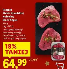 Lidl Steki z irlandzkiej wołowiny Black Angus oferta