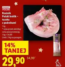 Lidl Polski królik - tuszka z podrobami oferta