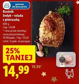 Lidl Indyk - rolada z pietruszką oferta