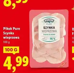 Lidl Pikok Pure Szynka wieprzowa oferta